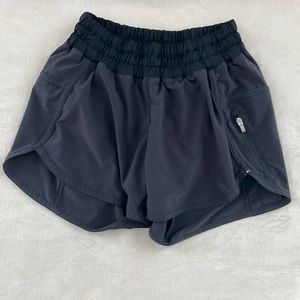 Lululemon black running shorts
